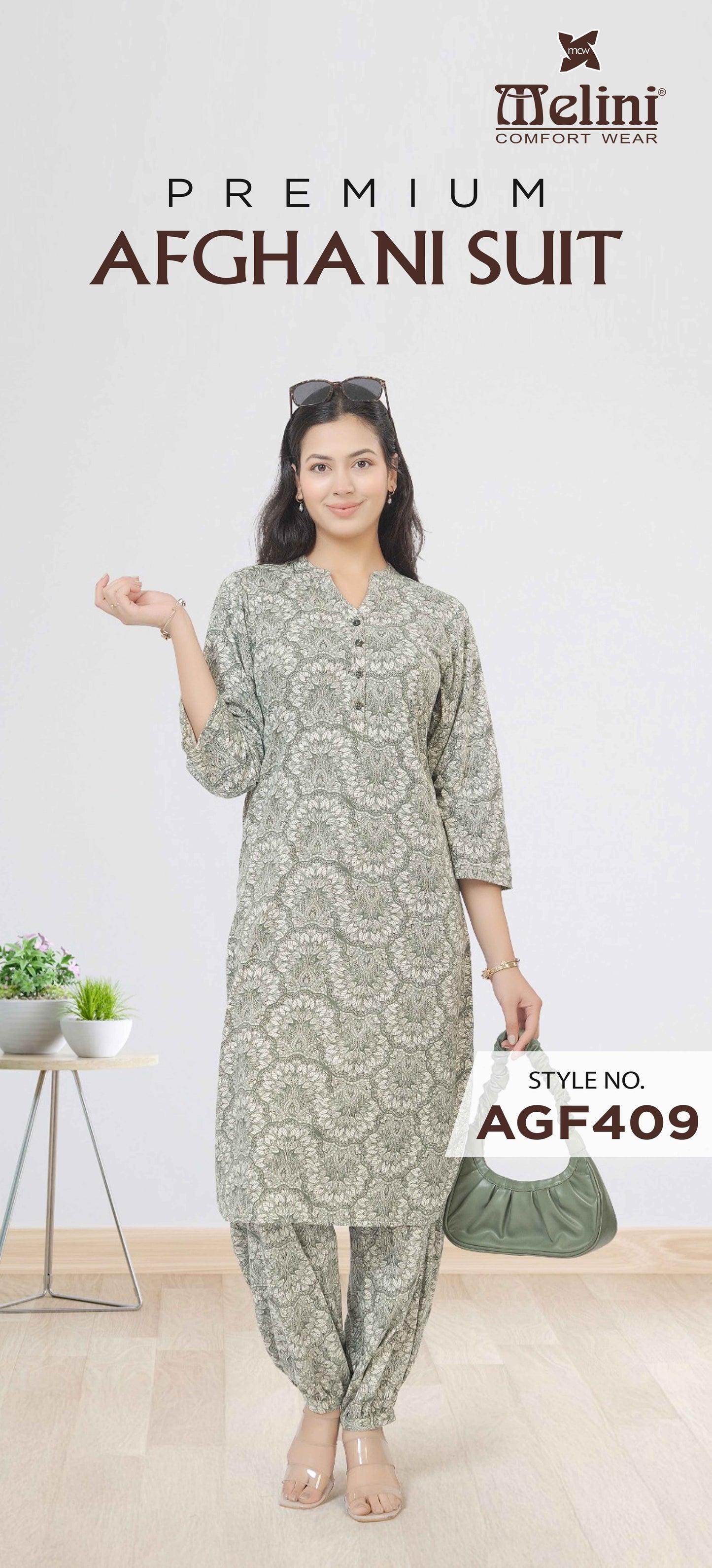 MELINI NIGHT SUIT AFGANI SALWAR [ XL ]