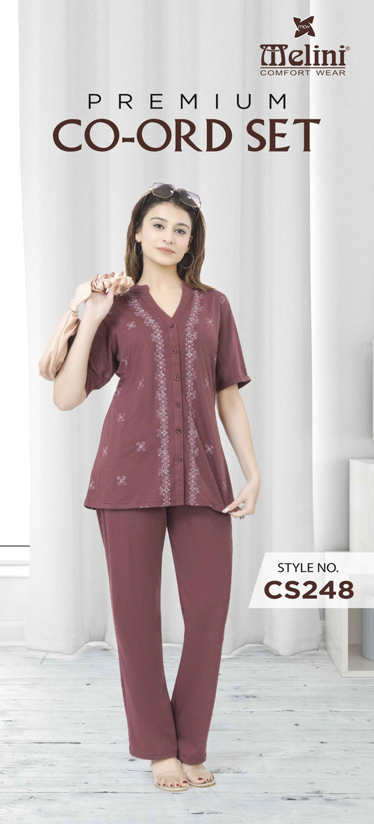 MELINI PREMIUM CO-ORD SETS [ L TO 4XL ]