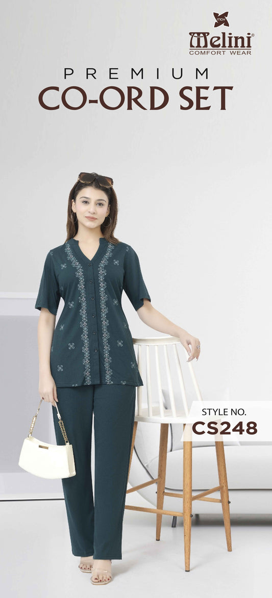 MELINI PREMIUM CO-ORD SETS [ L TO 4XL ]