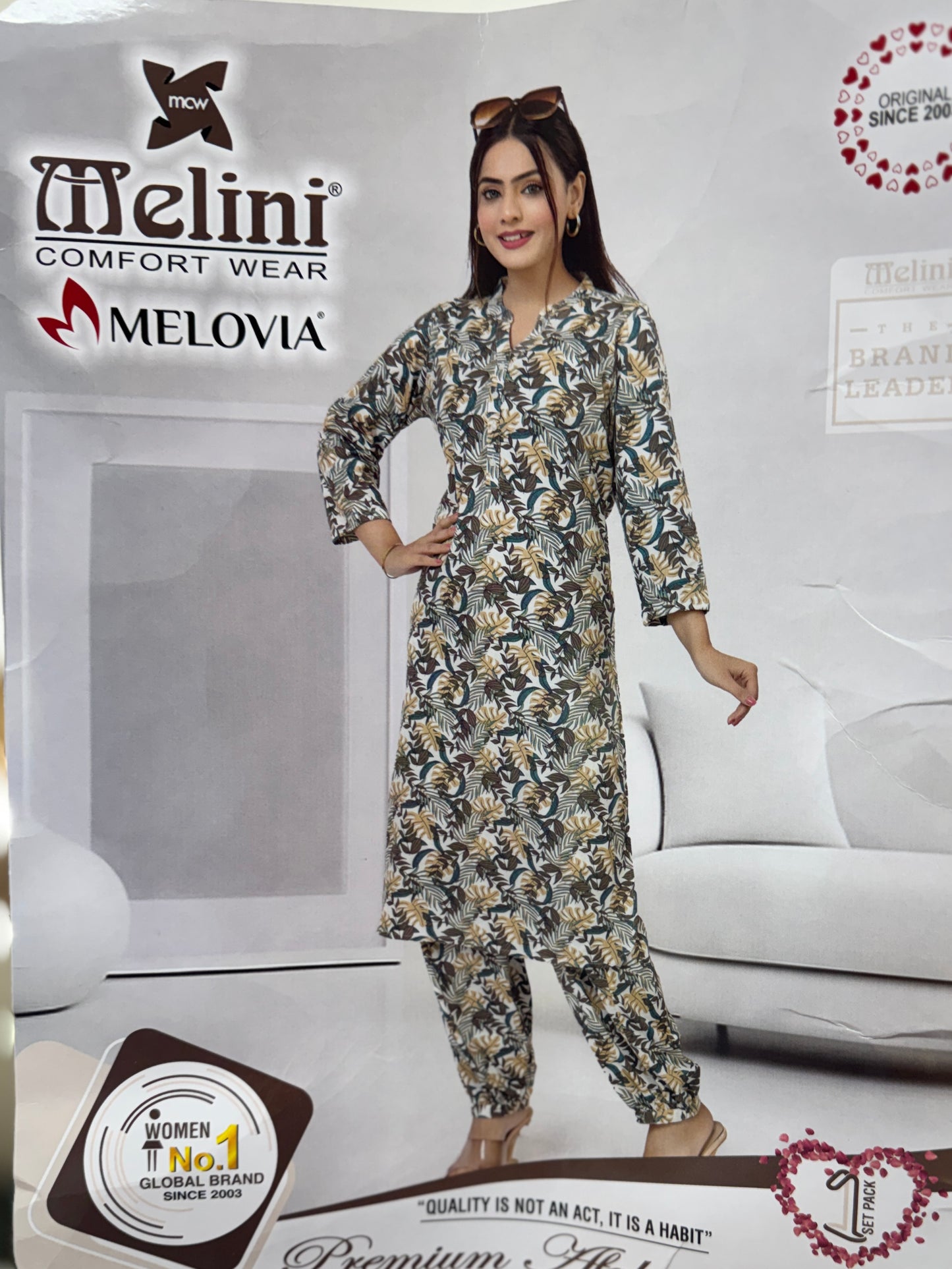 ORIGINAL MELINI NIGHT SUIT AFGANI SALWAR