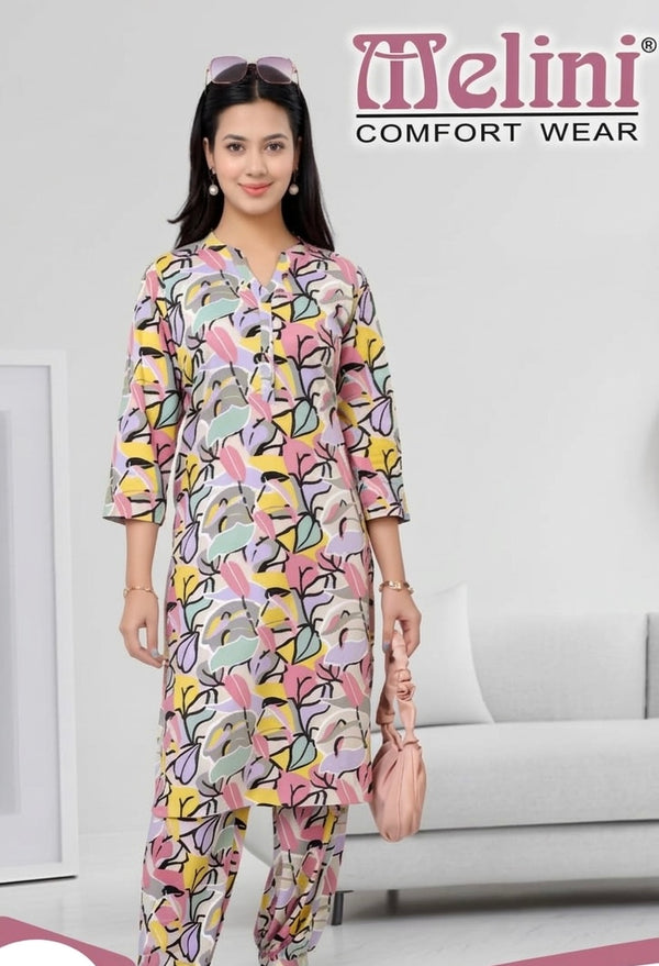 MELINI NIGHT SUIT AFGANI SALWAR [ L ,2XL ,3XL ,4XL ]