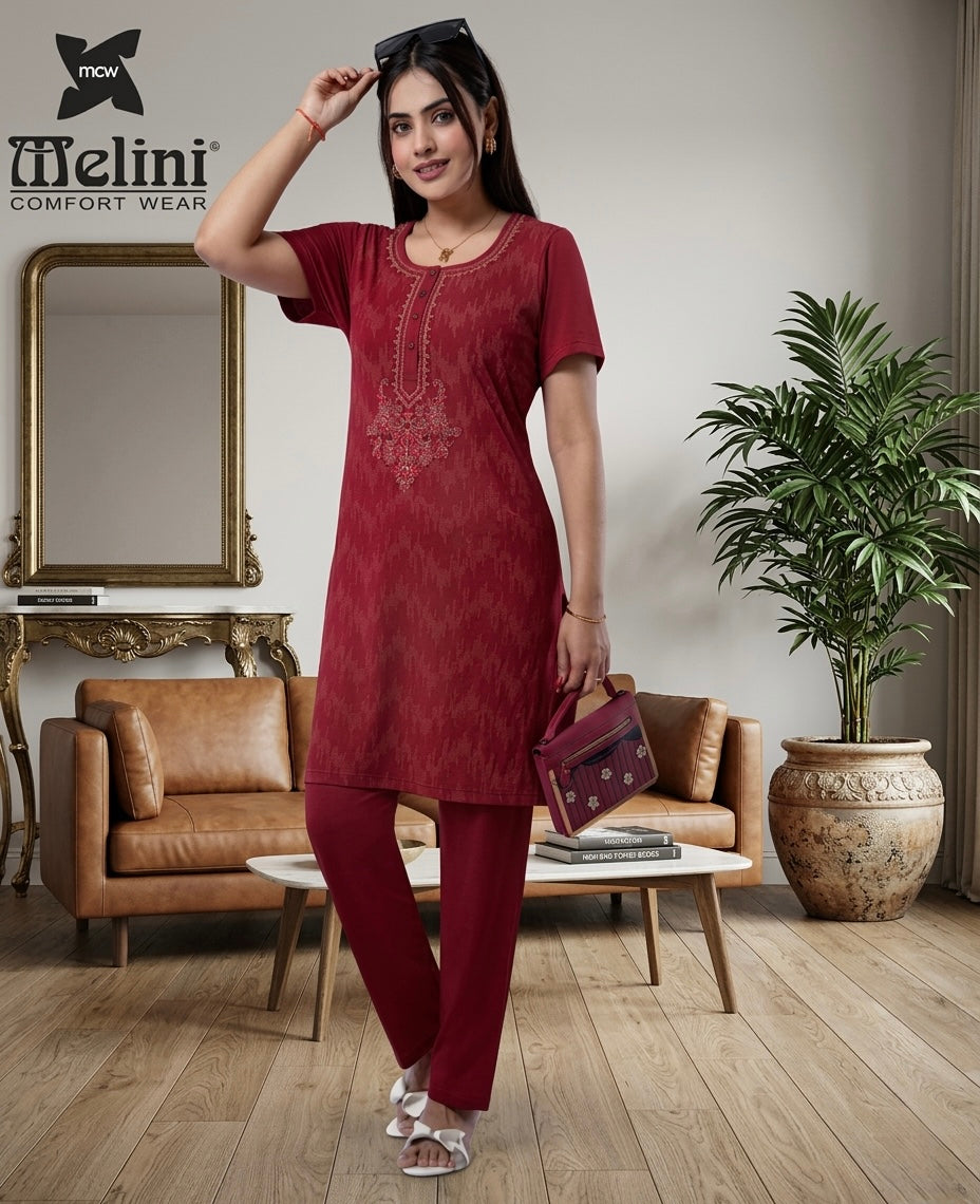 MELINI LONG NIGHT SUIT [ L TO 4XL ]
