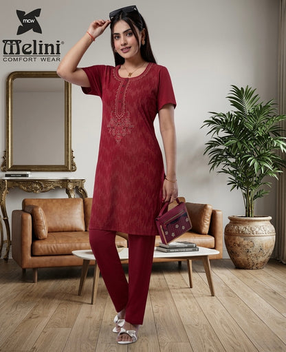 MELINI LONG NIGHT SUIT [ L TO 4XL ]
