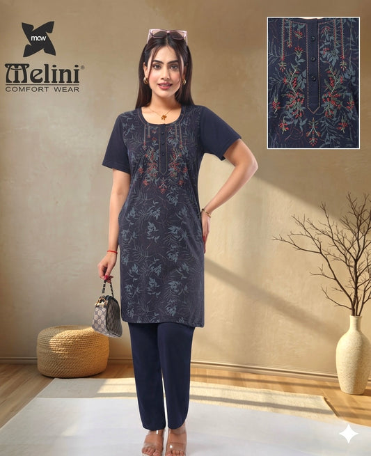 MELINI LONG NIGHT SUIT [ L TO 4XL ]