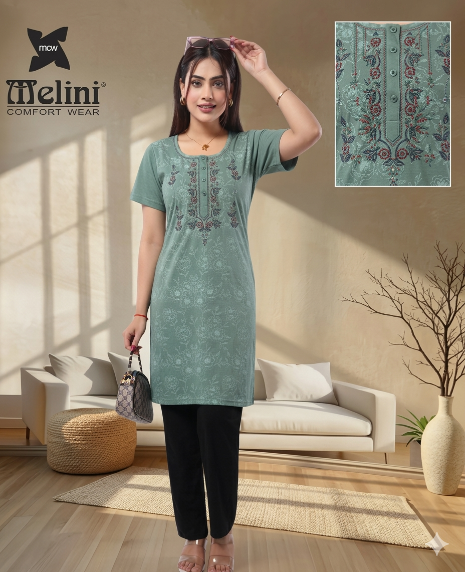 MELINI LONG NIGHT SUIT [ L TO 4XL ]