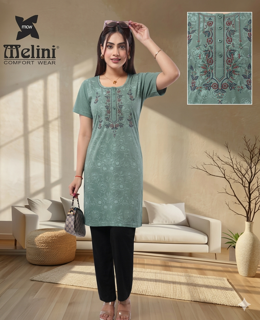 MELINI LONG NIGHT SUIT [ L TO 4XL ]