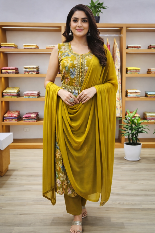 Designer frock suit  D739