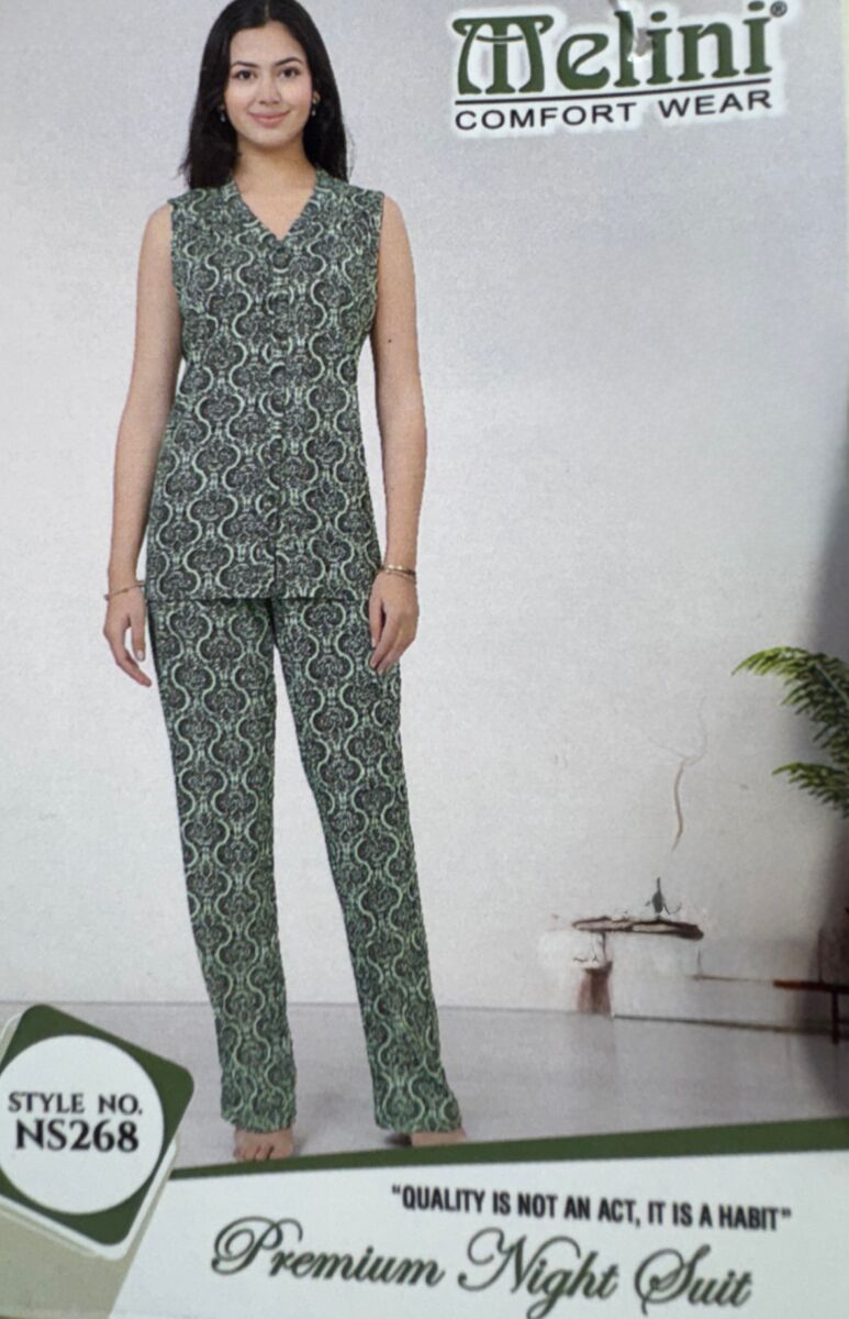 MELINI NIGHT SUIT SLEEVELESS [ M TO XL ]