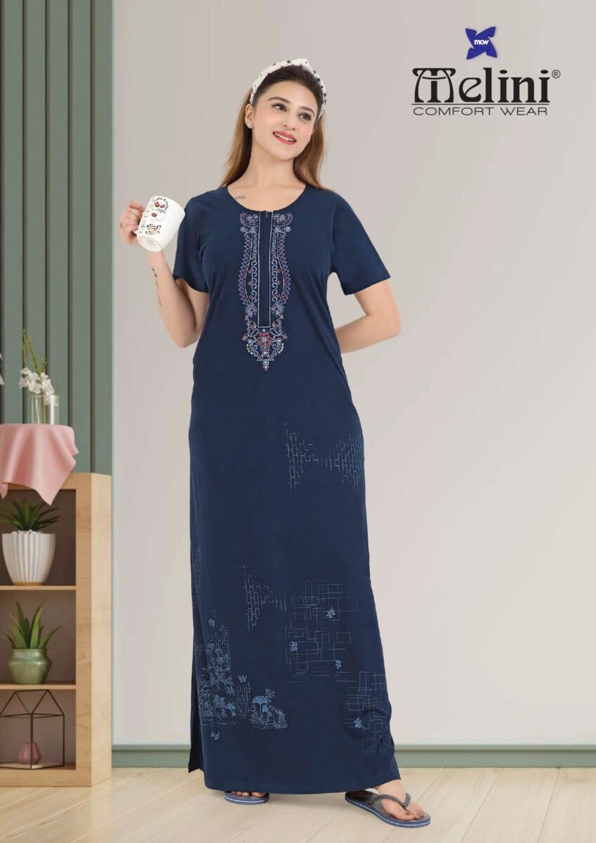 Melini Premium Women's Long Nighty – L to 3XL - Image 2