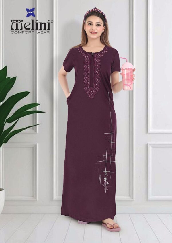 Melini Premium Women's Long Nighty – L to 3XL - Image 3